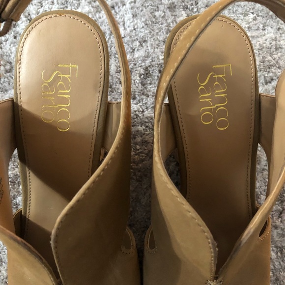 Franco Sarto Peep Toe Wedges - Picture 4 of 7